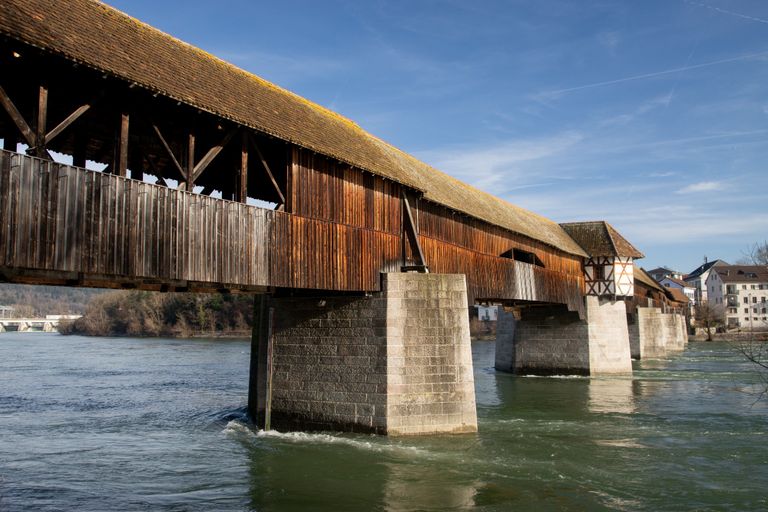 gedeckte Holzbrücke in Bad Säckingen