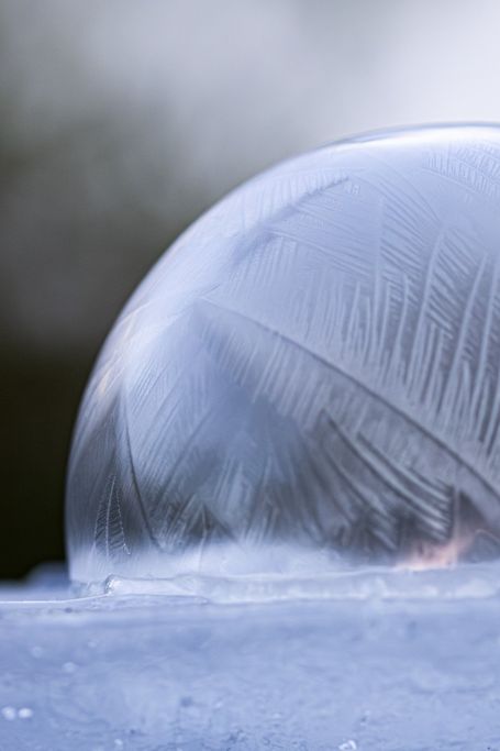 Eingefrorene Seifeblase