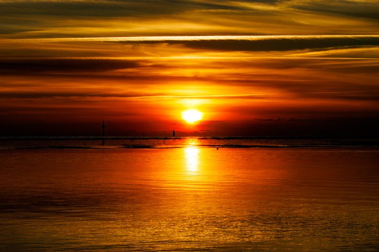 Sonnenuntergang über der Nordsee